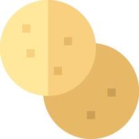 Two pieces of bread with a square shape vector