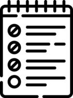 A checklist icon on a white background vector