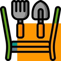 Garden tools icon vector