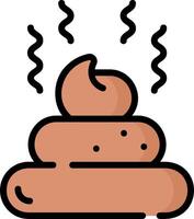 A pile of poop with steam coming out of it vector