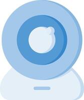A blue and white webcam on a white background vector