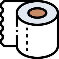 A toilet paper roll icon on a white background vector
