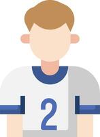 A man in a football uniform with the number 2 on his chest vector