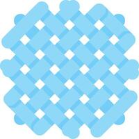 A blue pattern with a square shape vector