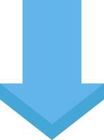 Download blue arrow icon vector