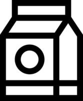 Milk carton icon vector