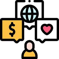 Online marketing icon vector