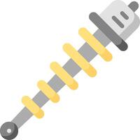 An injection needle with a yellow handle vector