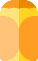 An orange and yellow cake icon vector