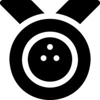 A black and white medal icon on a white background vector