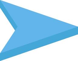 A blue arrow pointing to the left vector