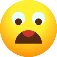 A yellow emoticion with a sad face vector