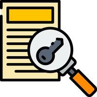 Searching for a key icon vector