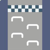 A checkerboard floor with a white and blue checkerboard vector