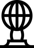 A globe icon on a white background vector