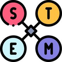 Stem and stem logo vector