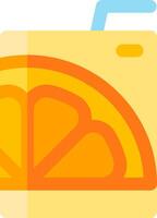 Orange juice icon vector