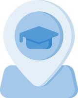 Graduation cap icon vector