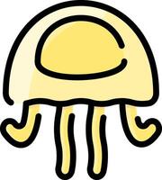 A jellyfish icon on a white background vector