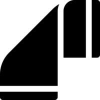A black and white icon of a pipe vector