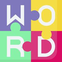 Word puzzle game for android vector