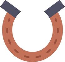 A horseshoe with two sides vector