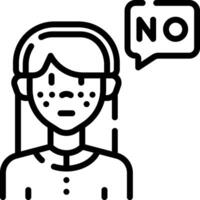 No icon illustration vector