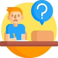 Question mark icon vector