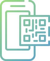 Qr code reader icon vector