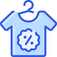 A shirt with a percentage sign on it vector