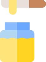 A jar of honey and a spoon vector