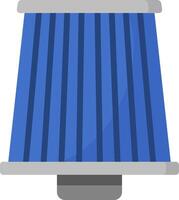 A blue air filter on a white background vector