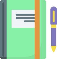 A notebook and pen icon vector