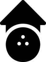 A bowling ball in a house icon vector