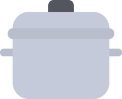 A pot with a lid on a white background vector