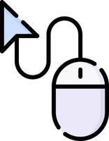 Mouse and arrow icon illustration vector
