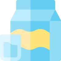 A jar of milk and a glass of milk vector
