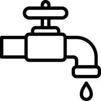 Water faucet icon vector