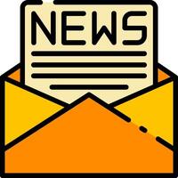 News letter icon illustration vector