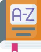 A-z dictionary icon vector