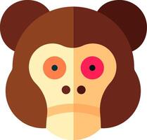 Monkey head icon vector