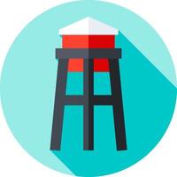 Water tower icon flat design illustration vector