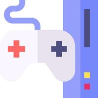 An illustration of a game controller and a game console vector