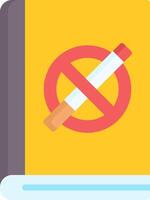 A book with a no smoking sign on it vector