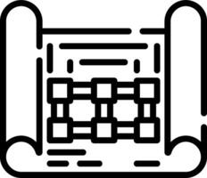 A black and white illustration of a chess board vector