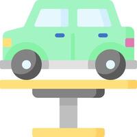 Car on a scale icon vector