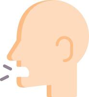 A man's head with a mouth open vector