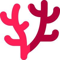 A red coral on a white background vector