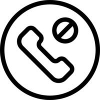 A phone icon with a phone in a circle vector