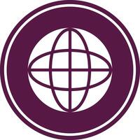 Global Circle Icon vector